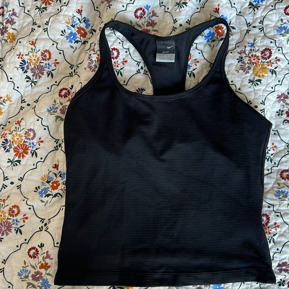 Nike Other - Black Nike Dry Fit sports bra with racer black size medium